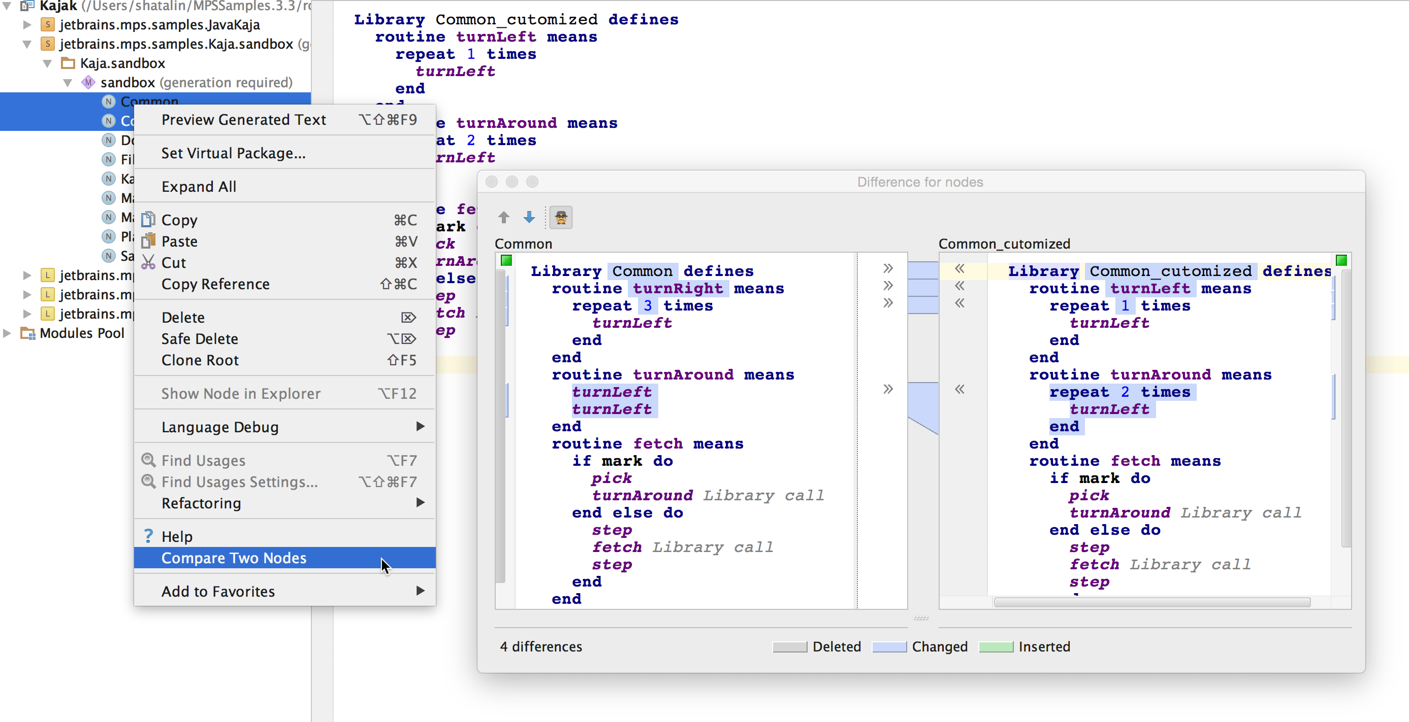 MPS Compare 2 nodes