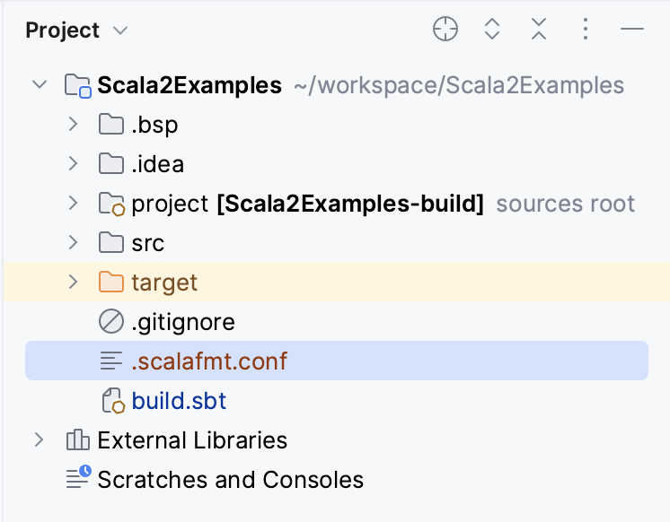 Scalafmt configuration file