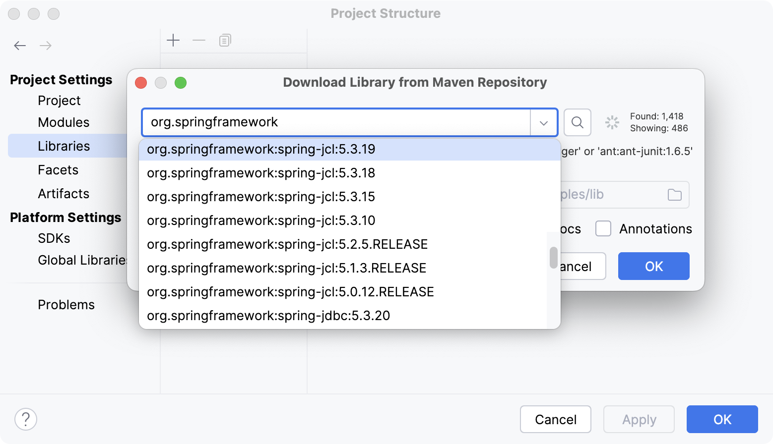 Downloading a library from Maven