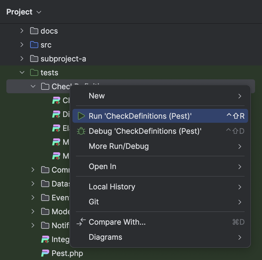 Pest | PhpStorm Documentation