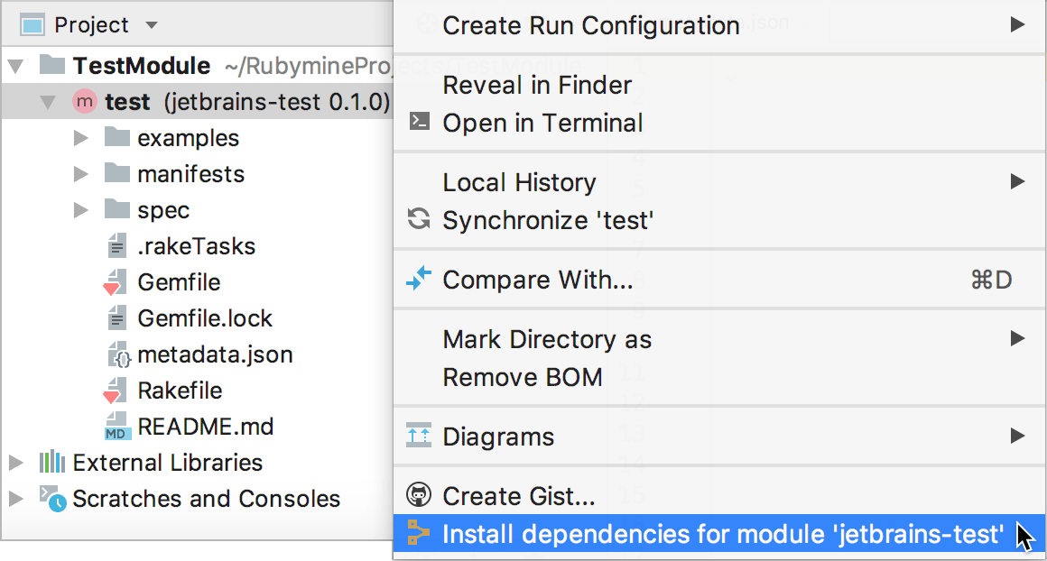 Puppet install dependencies