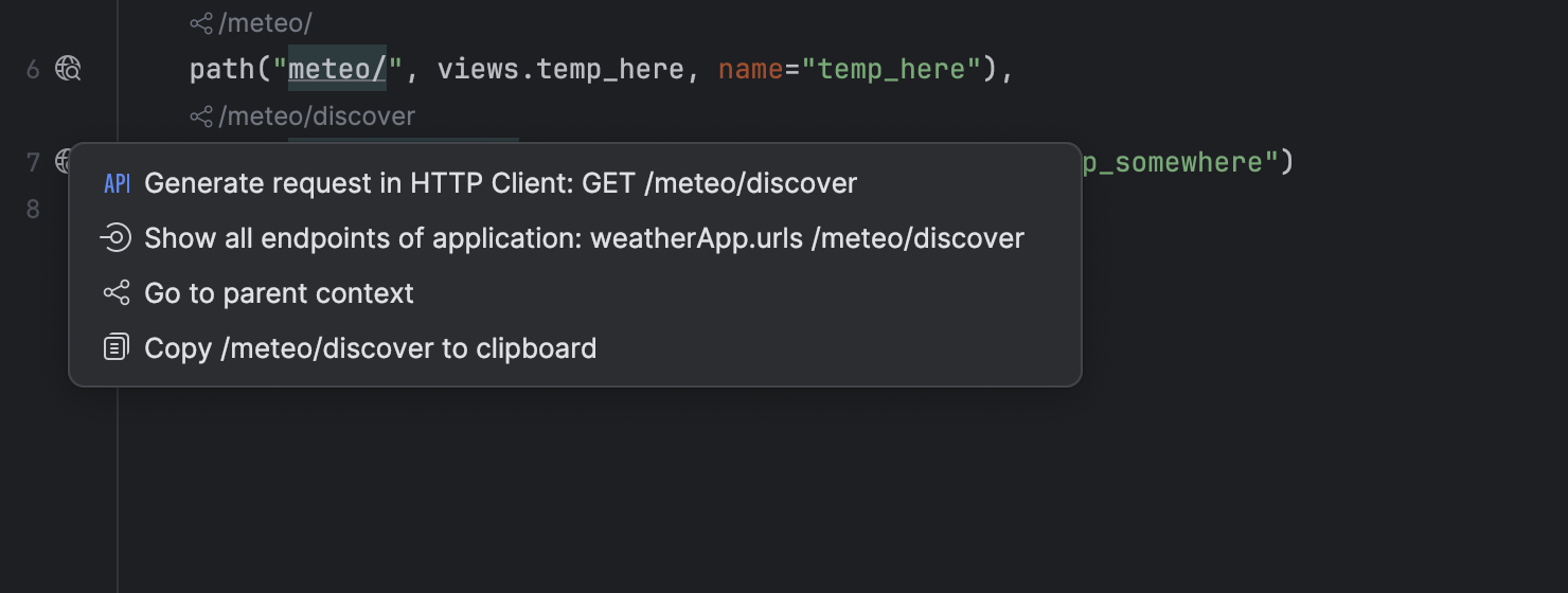 Manage Endpoints | PyCharm Documentation