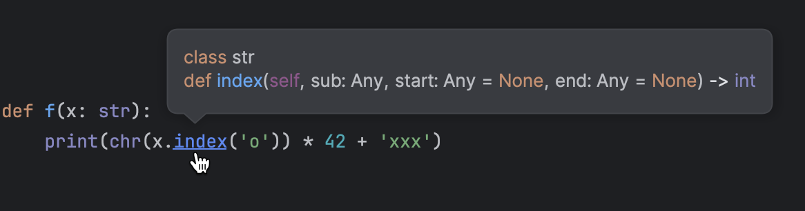 Python code insight | PyCharm Documentation