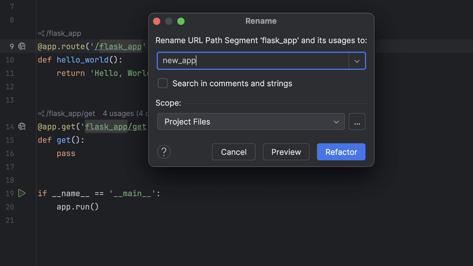 Manage Endpoints | PyCharm Documentation