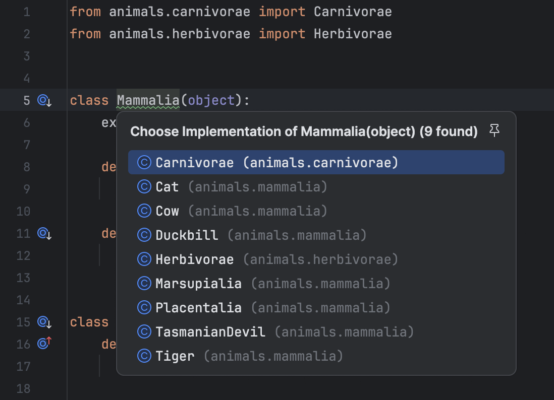 Part 2. Navigate to a declaration, implementation, and test | PyCharm ...