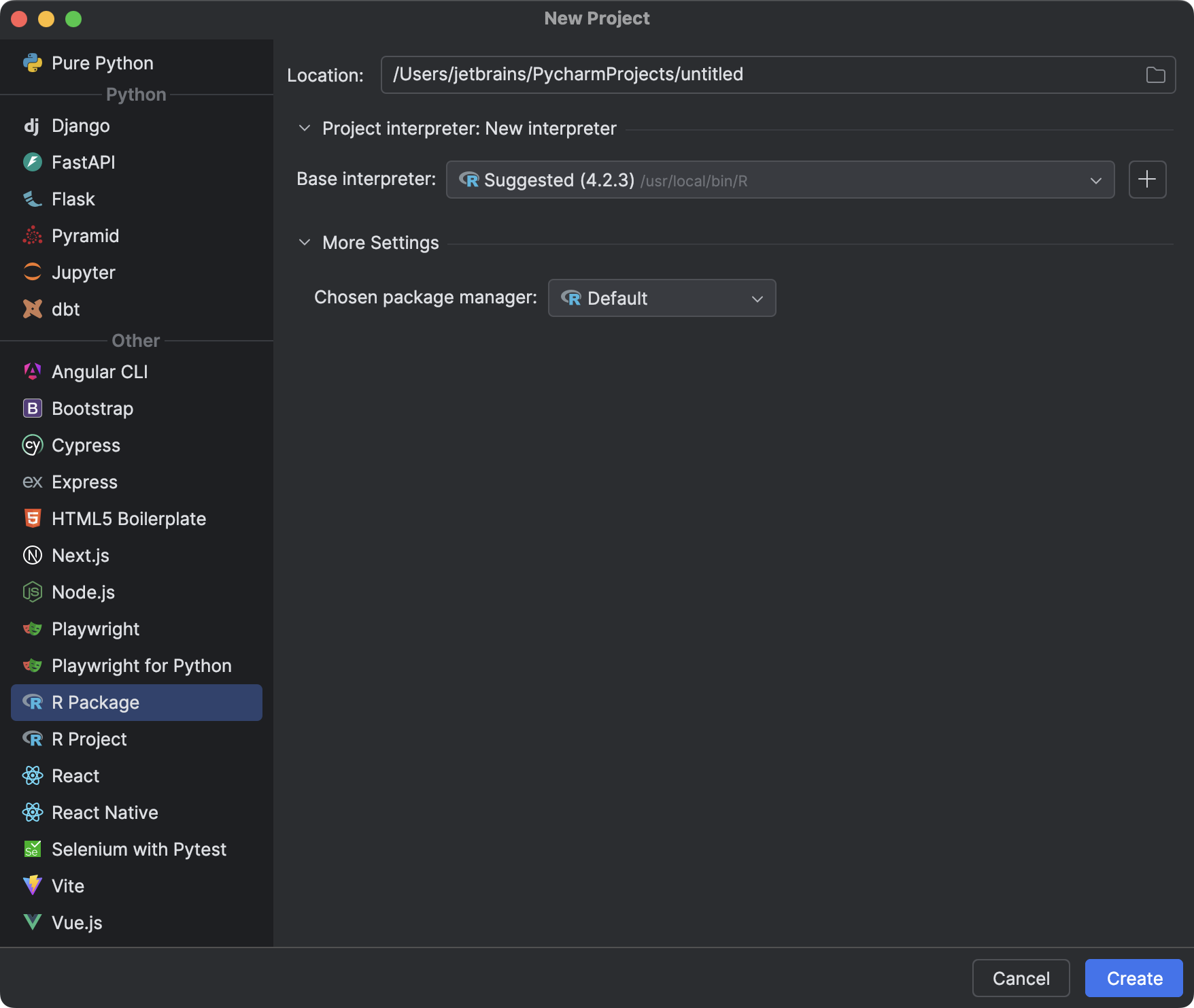 Build R Packages | PyCharm Documentation