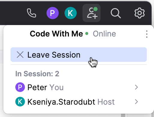 Leave Session