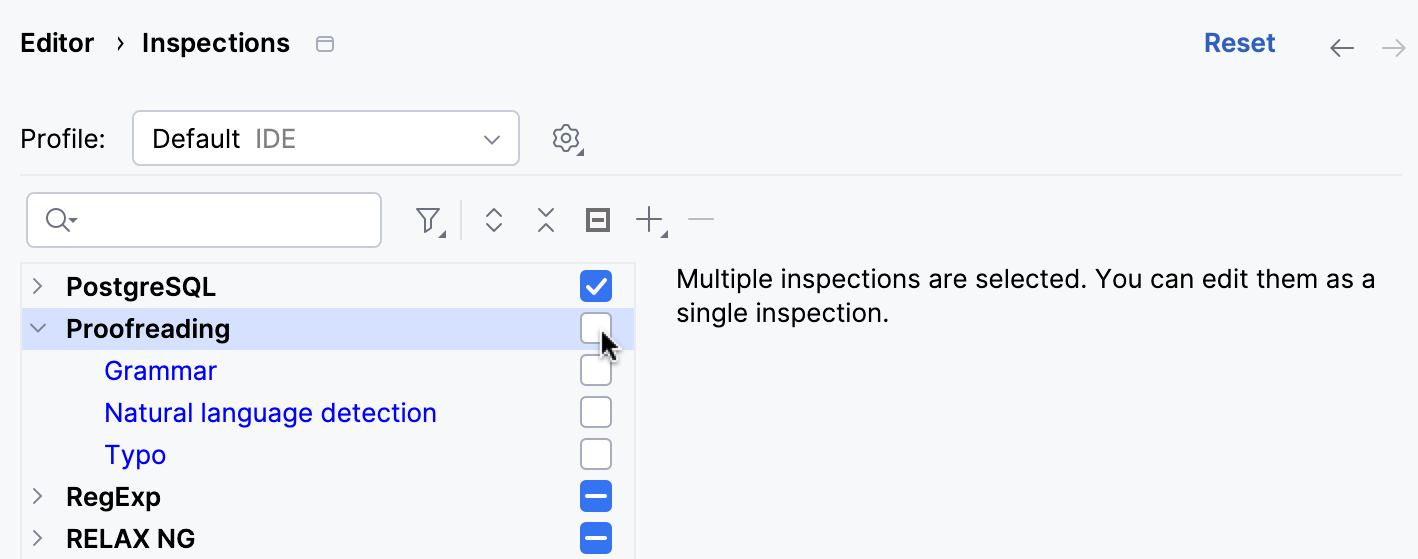 Enable inspection