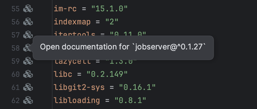 Code reference information | RustRover Documentation