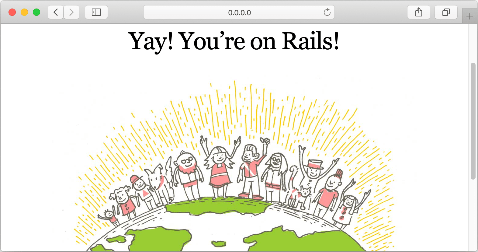 Rails default page