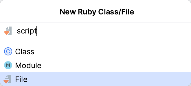 New Ruby File/Class