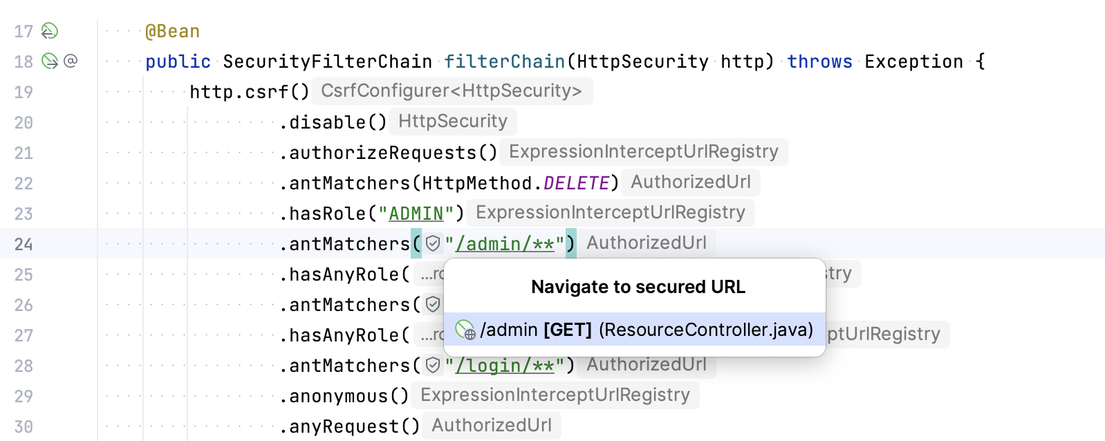 Spring Security URL mapping