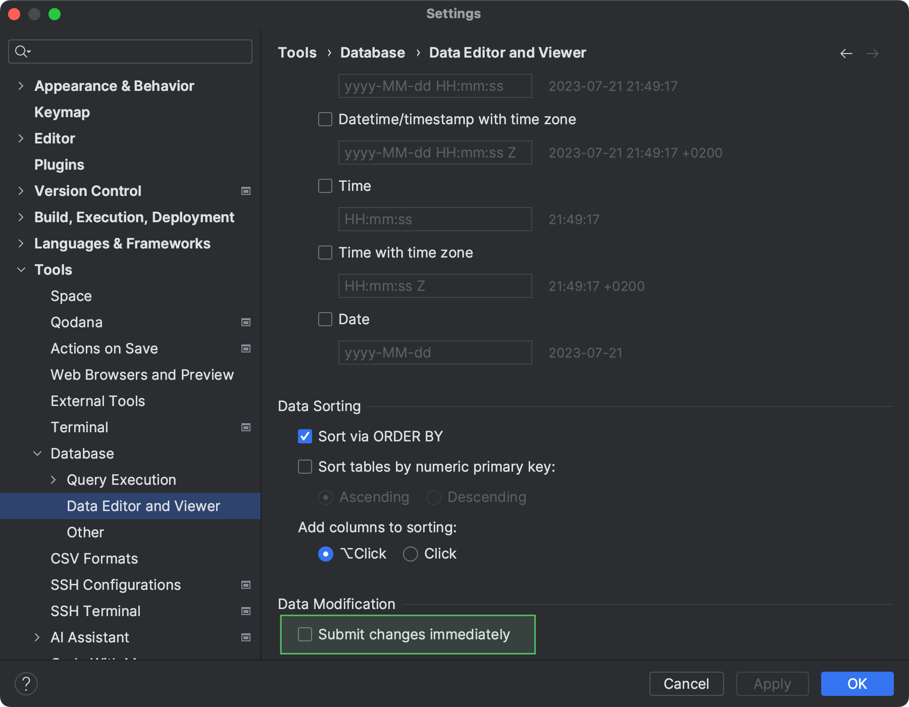 Configure connection | PyCharm Documentation