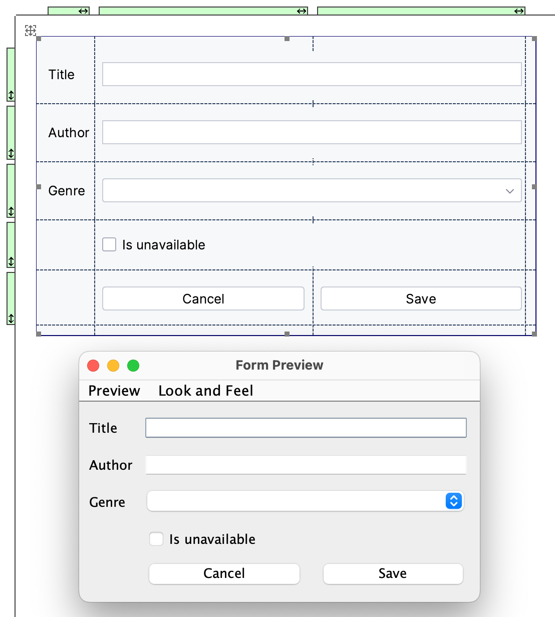 Preview the updated form