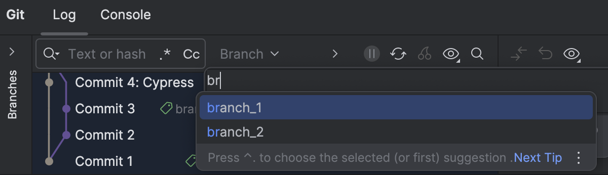 Merge, rebase, or cherry-pick to apply changes | WebStorm Documentation
