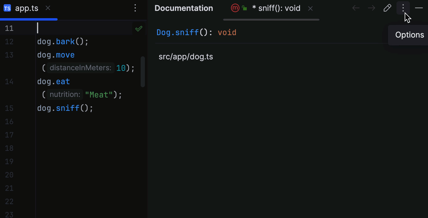 Viewing Inline Documentation | WebStorm Documentation