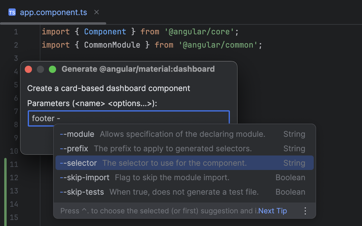 Angular | PyCharm Documentation