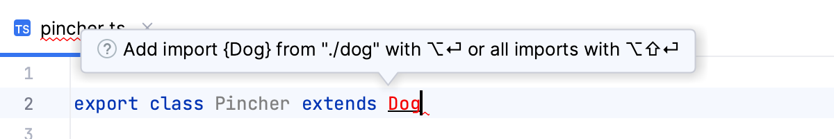 Add import statements using the auto-import tooltip