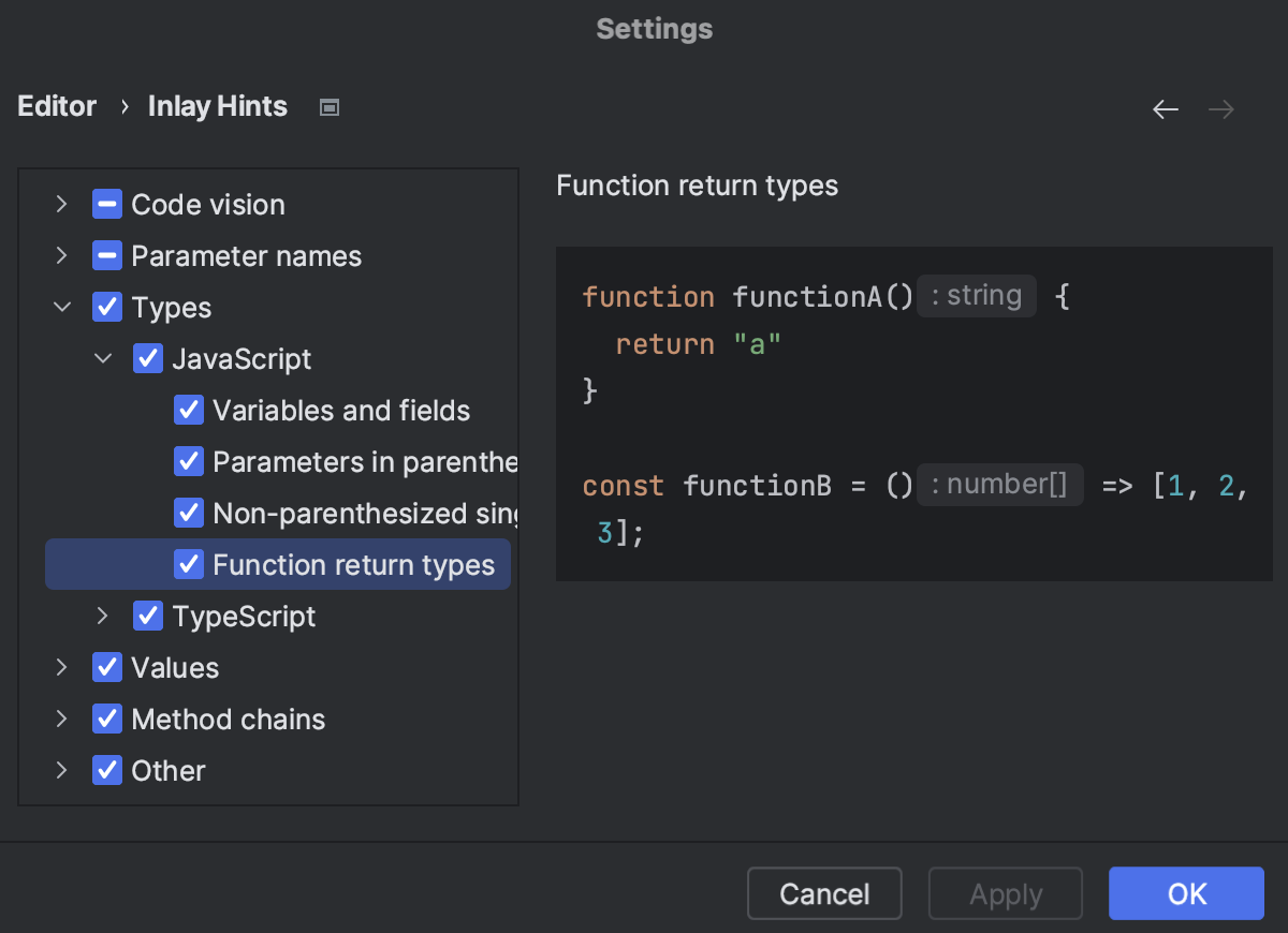 JavaScript | WebStorm Documentation