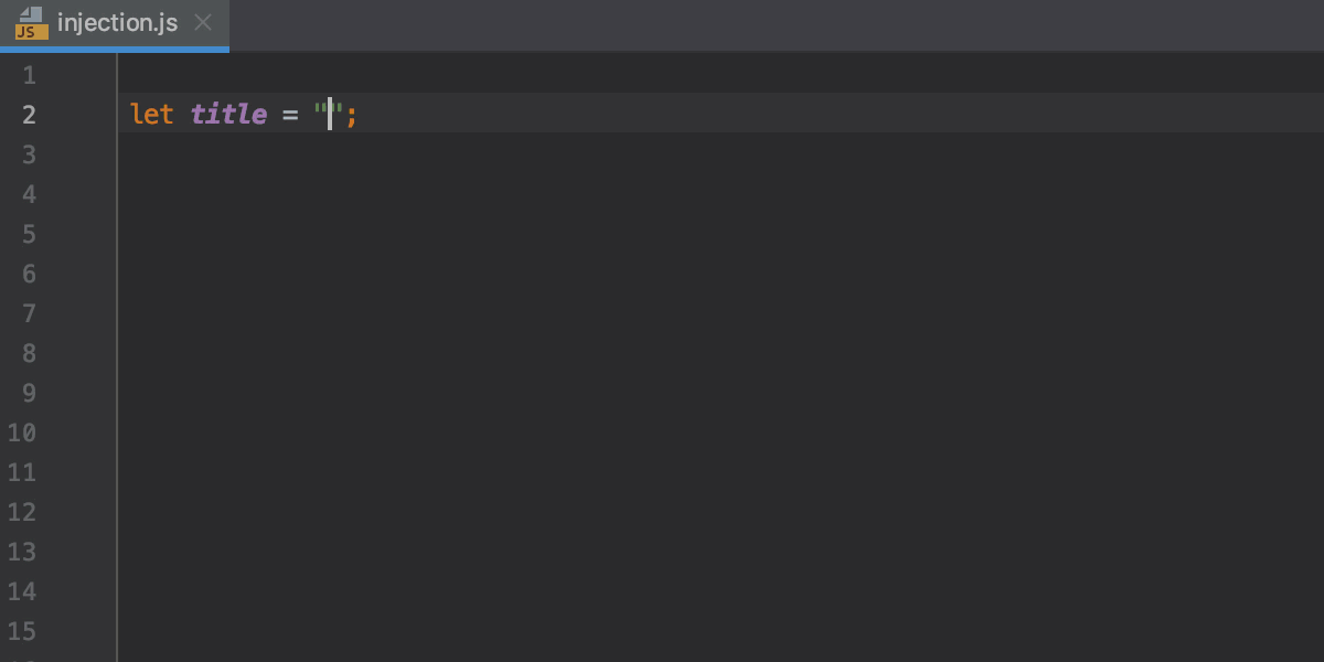 Language injections | WebStorm Documentation