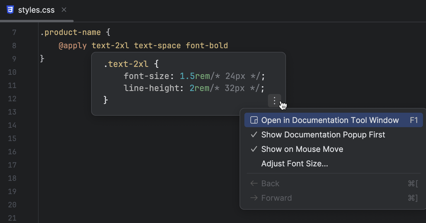 Tailwind CSS | WebStorm Documentation