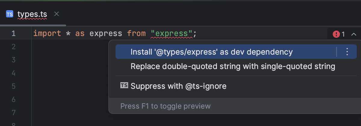 TypeScript | WebStorm Documentation