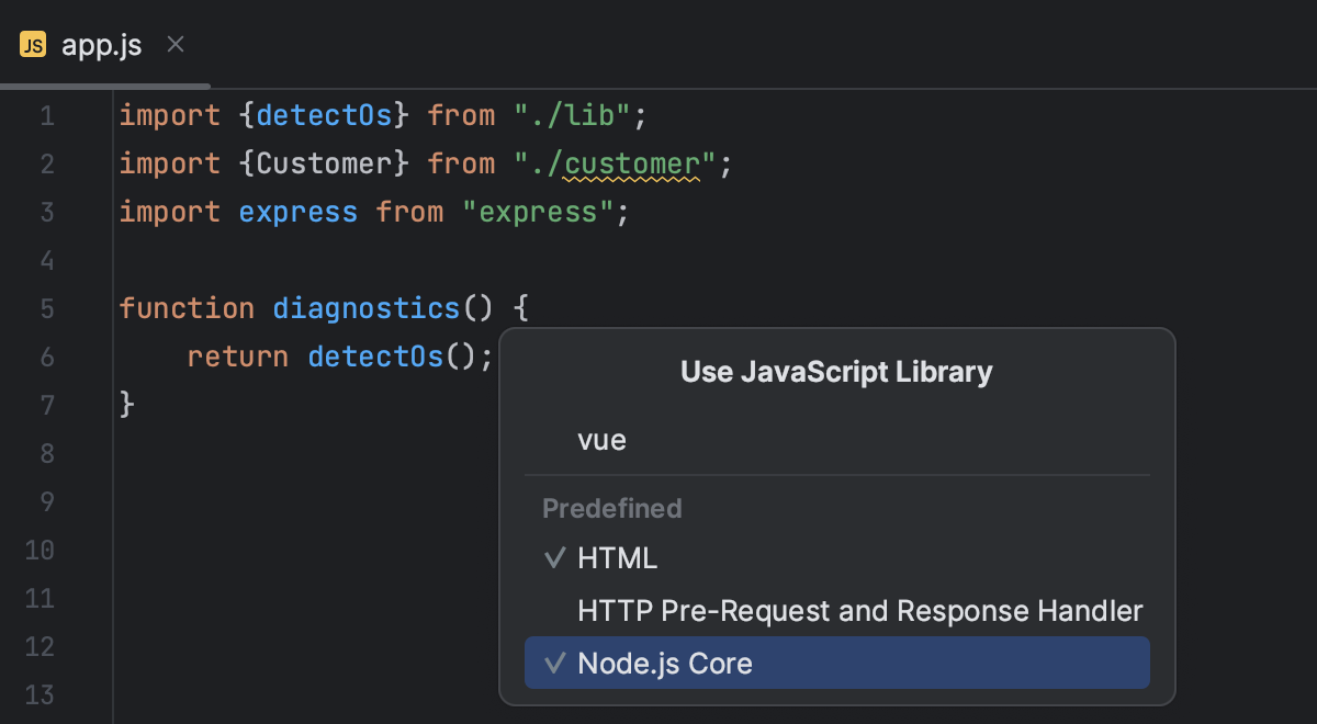 Configure JavaScript Libraries | WebStorm Documentation