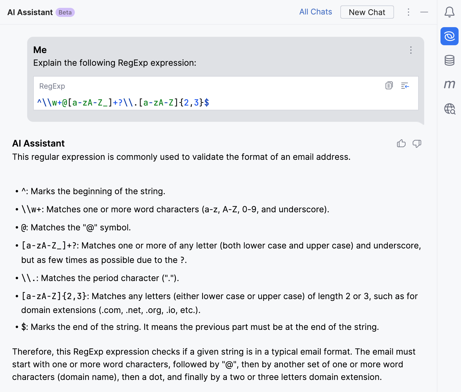 Aqua: Regex explained with follow up questions