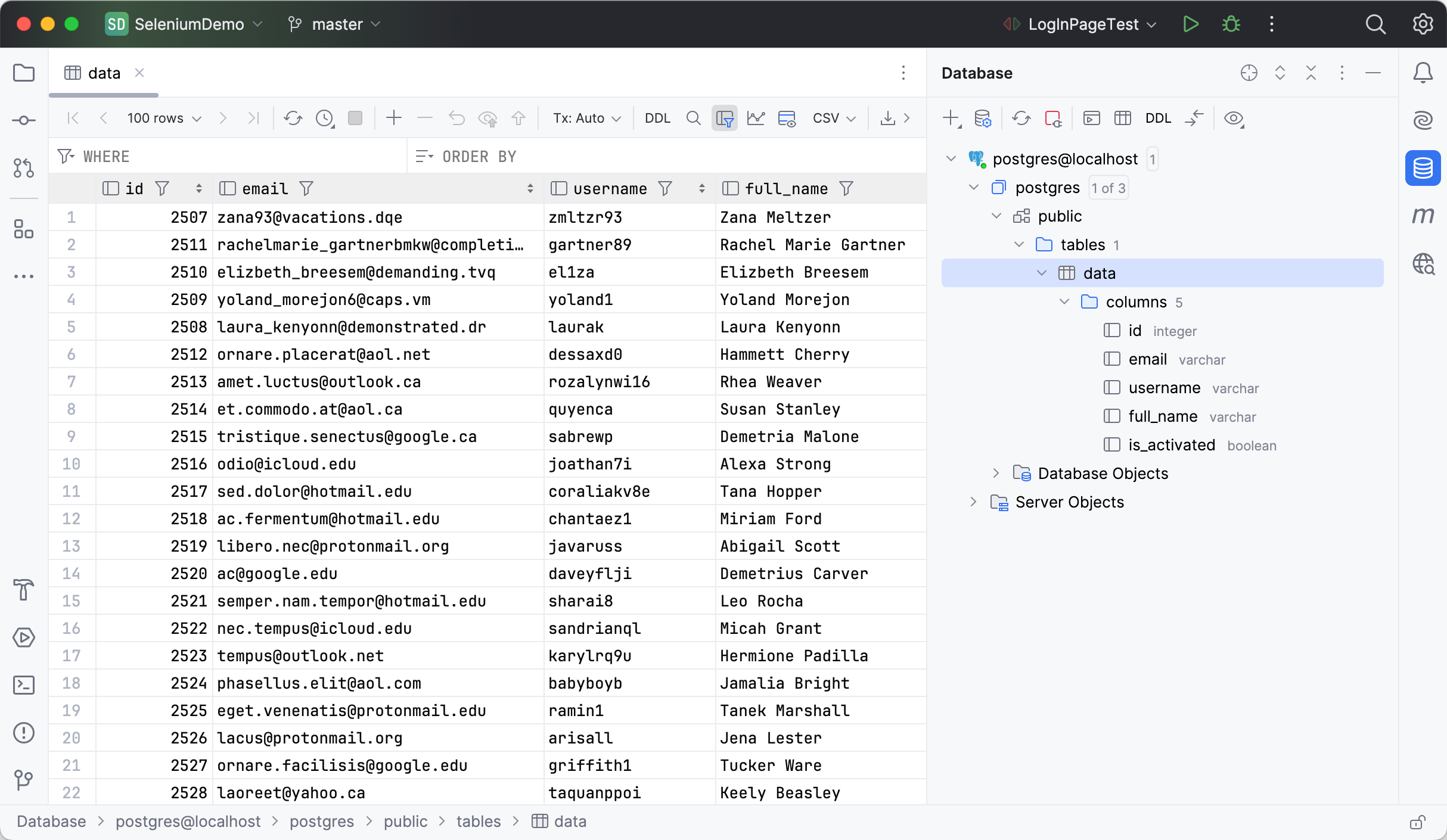 Database management