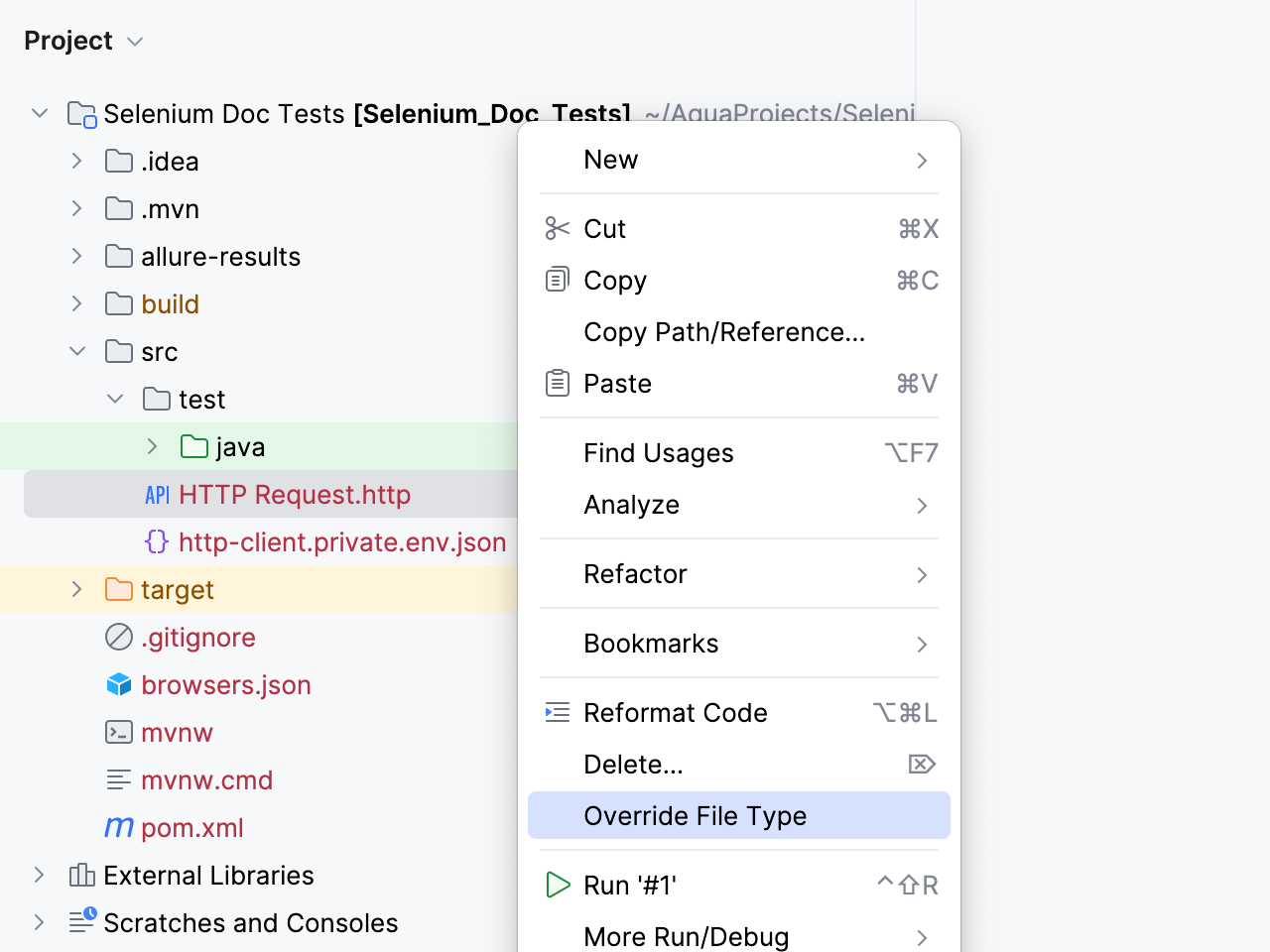 Marking a file as a plain text file