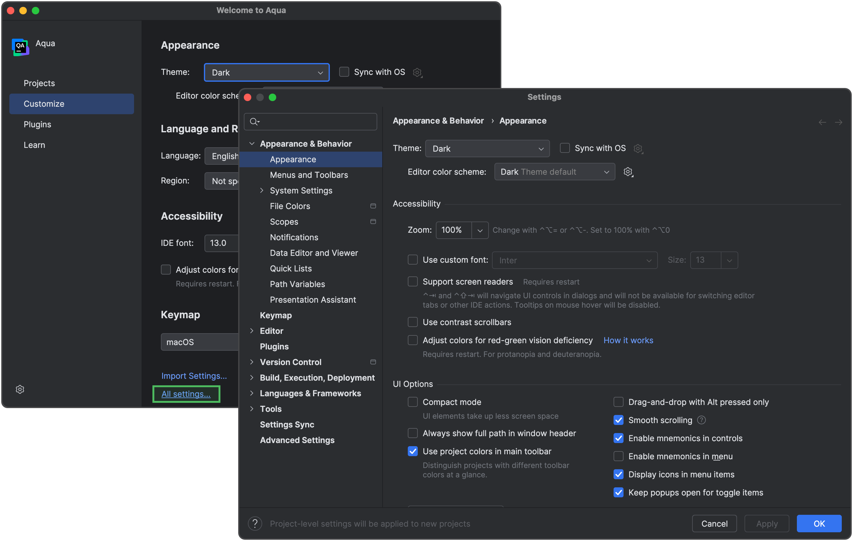 Run Aqua for the first time | Aqua Documentation