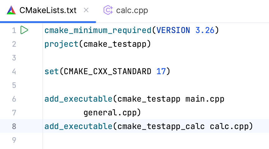 New target in CMakeLists.txt