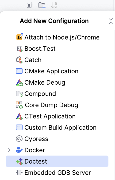 Adding a Doctest configuration