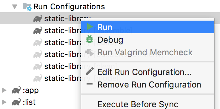 Run Gradle task