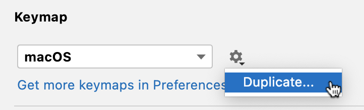 Duplicating a keymap