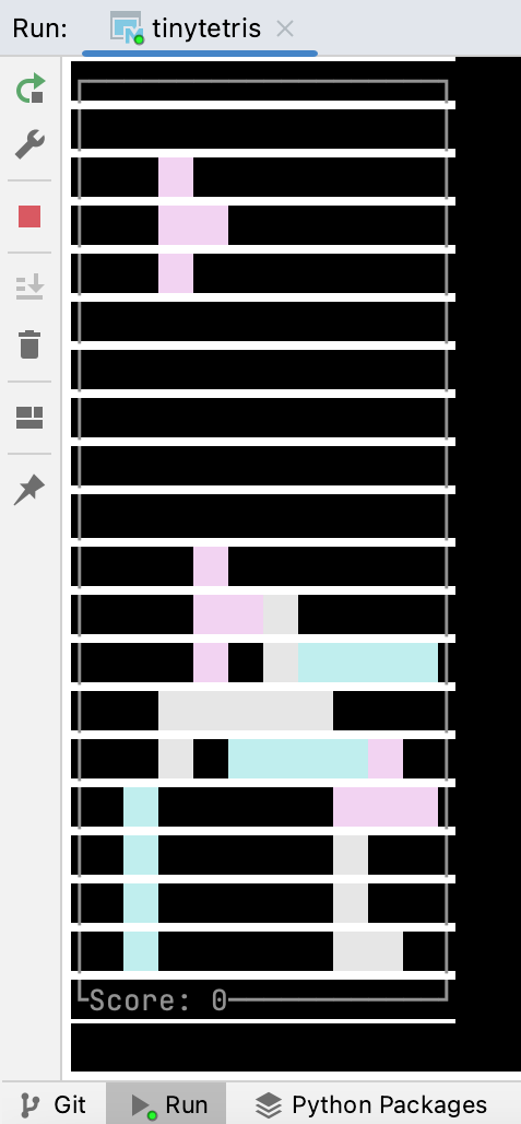 Terminal in console example