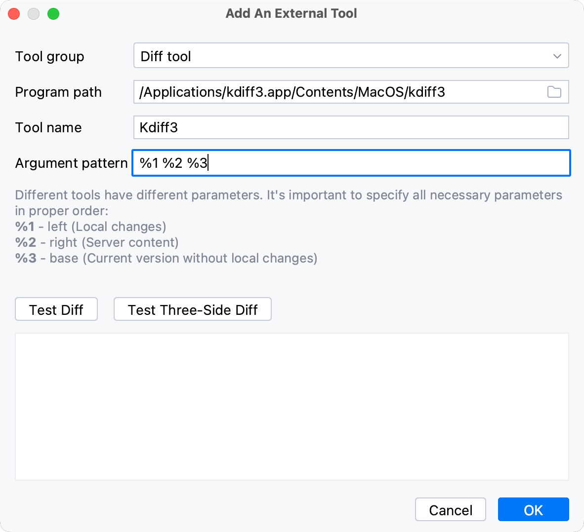 Add kdiff3 as an external diff tool