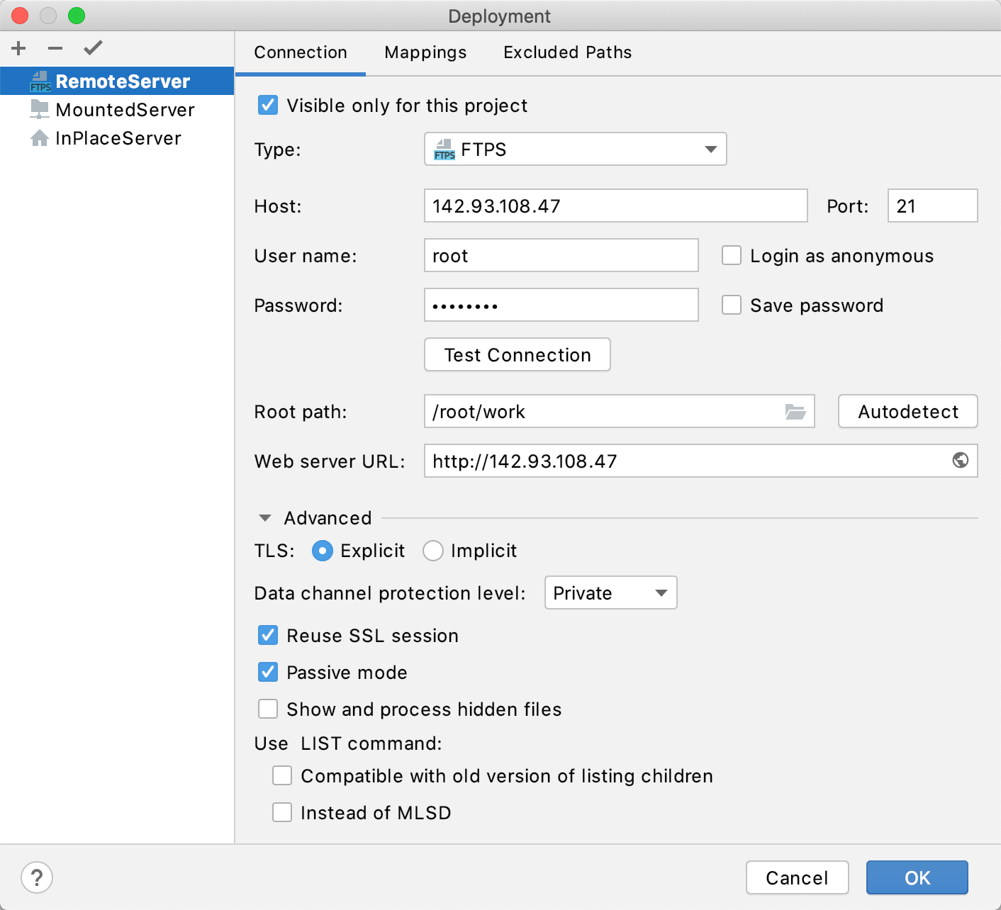 Advanced deployment options