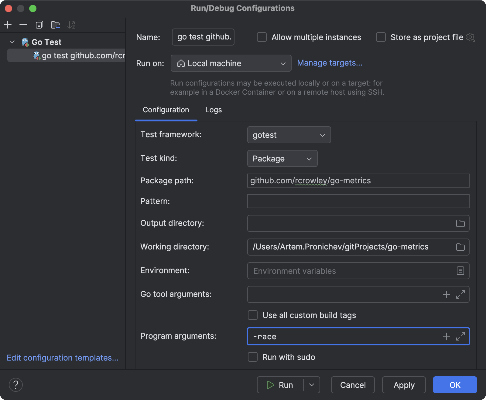 Run tests | GoLand Documentation
