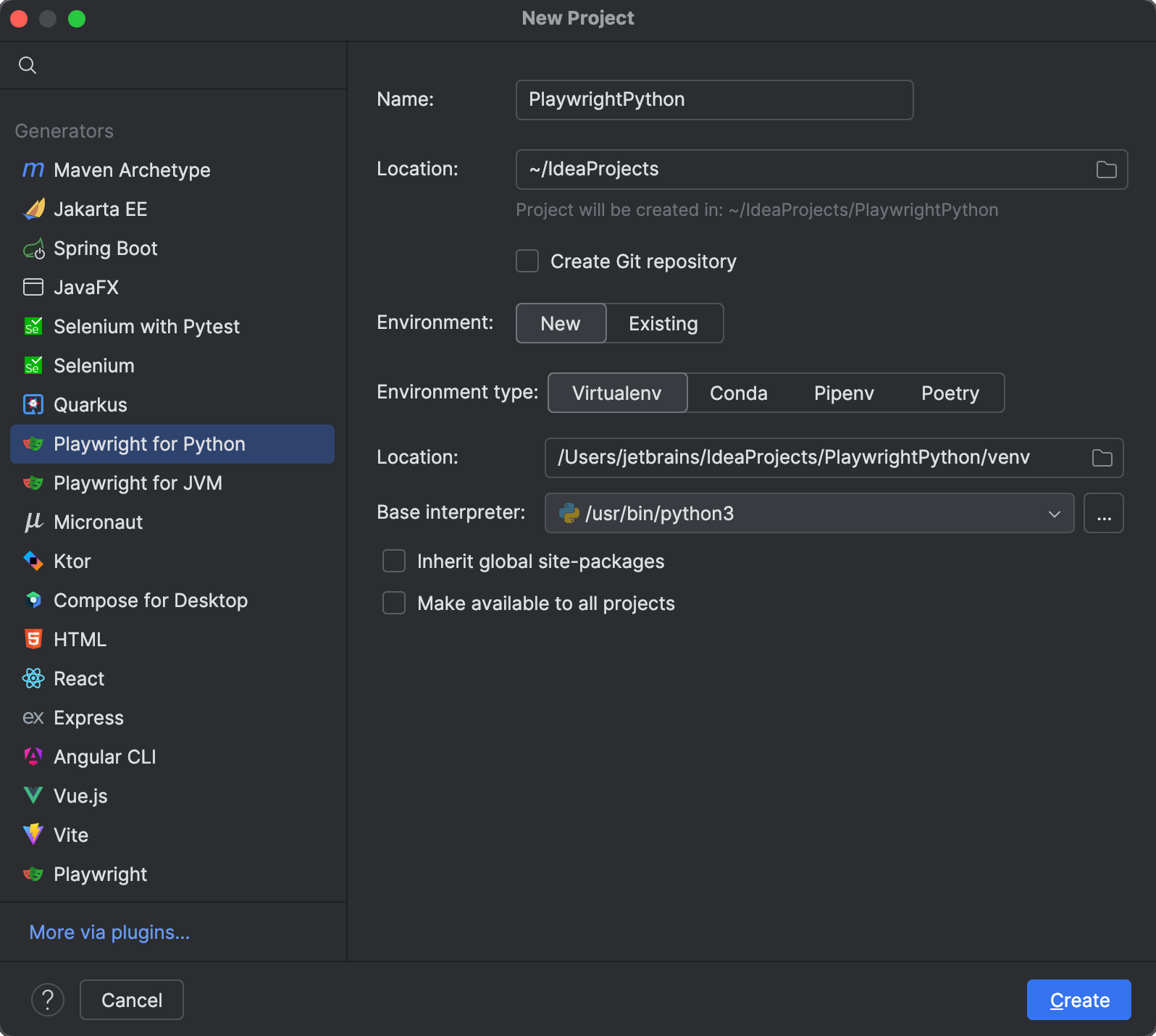 Playwright | IntelliJ IDEA Documentation