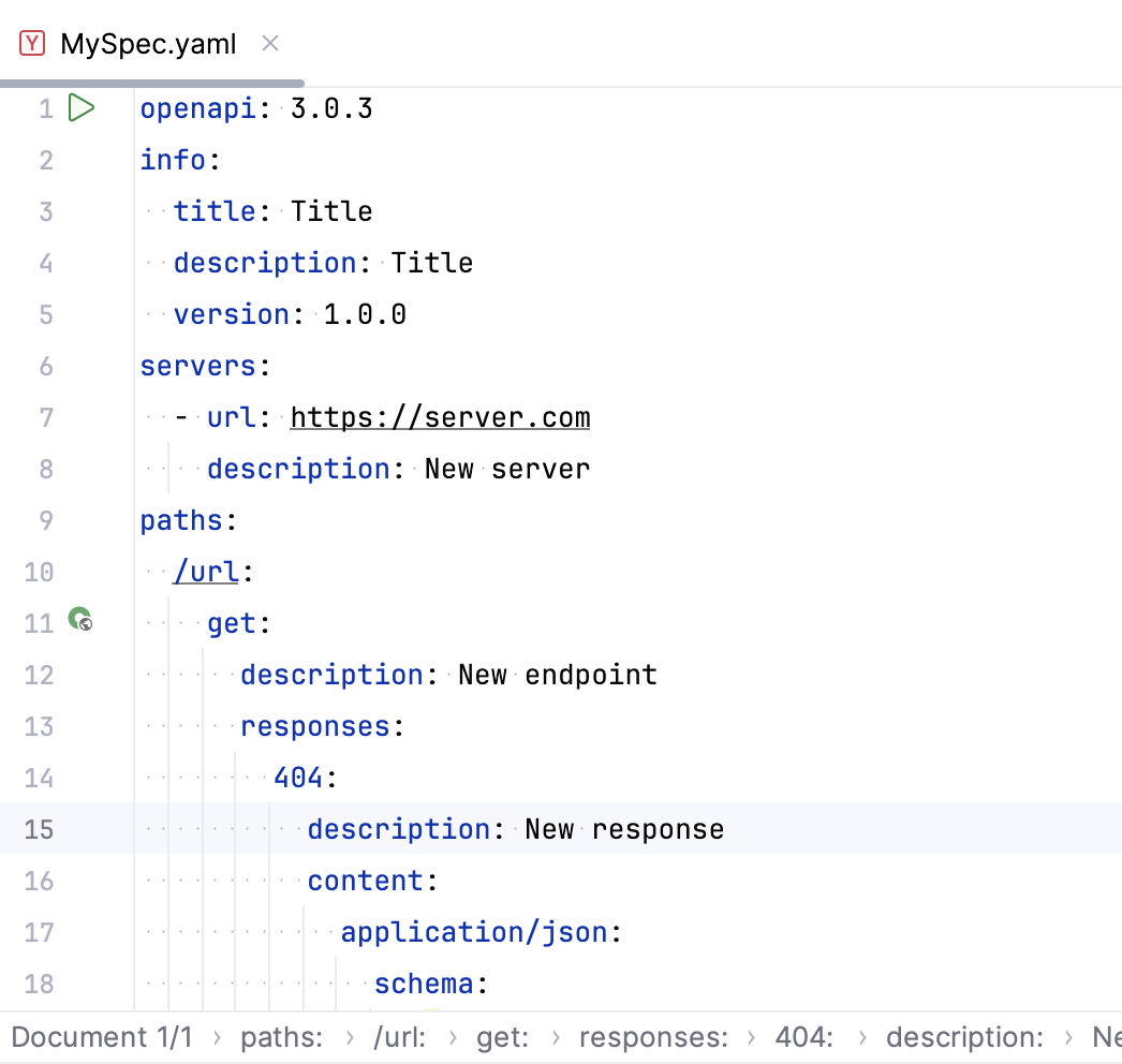 OpenAPI GoLand Documentation