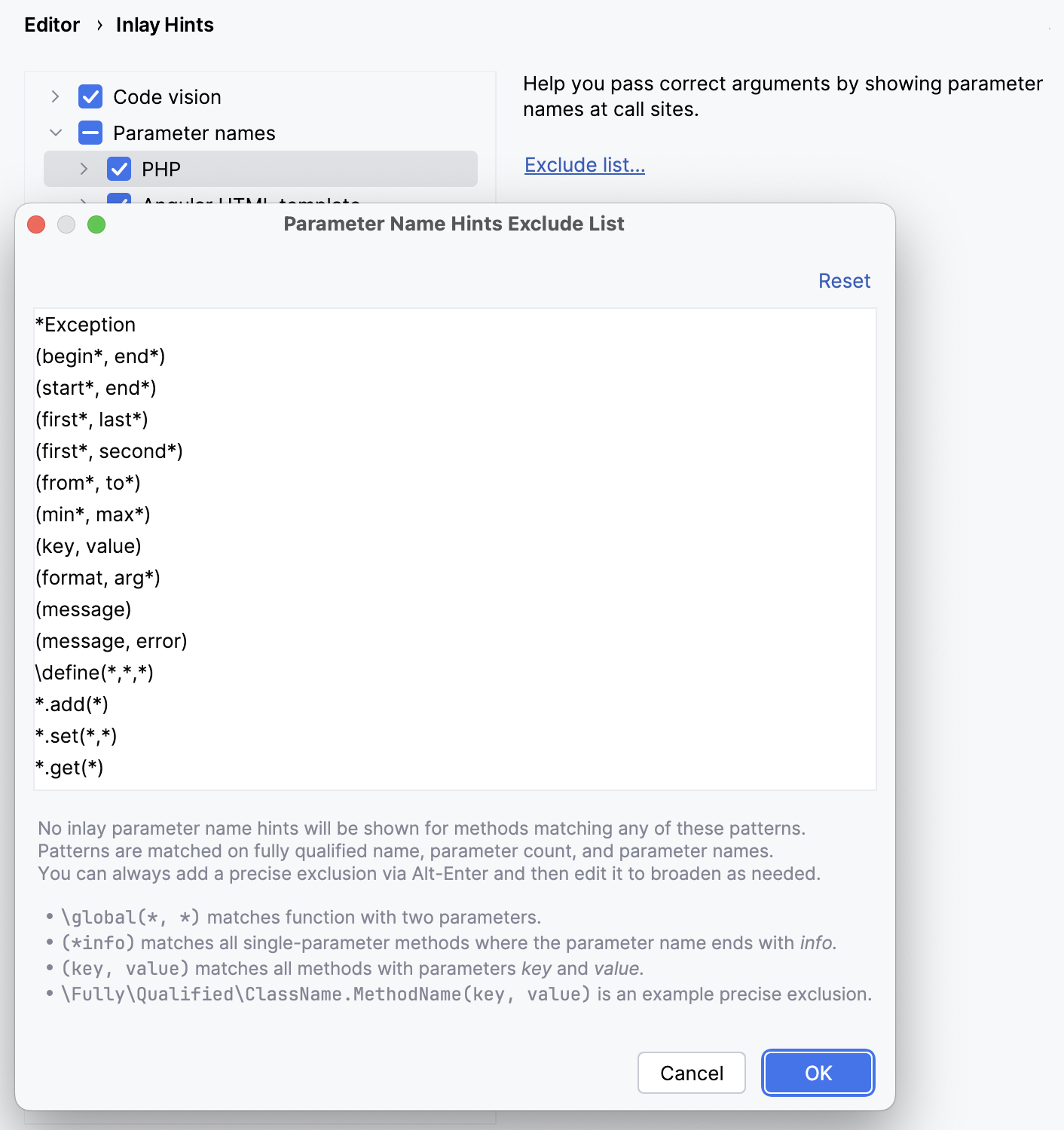 Settings | Inlay Hints