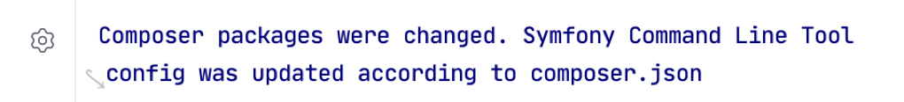 Symfony Console auto-configuration message in Composer Log