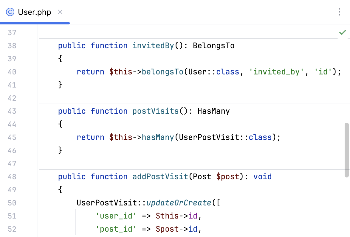 Method Separators in Editor