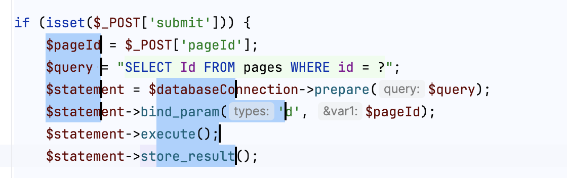 PhpStorm: Selecting multiple rectangular fragments of text with the mouse