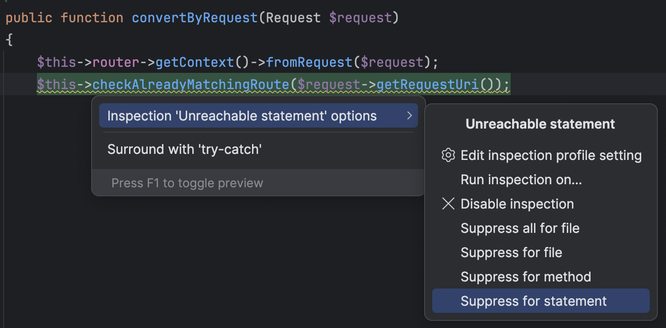 Disabling and enabling inspections | PhpStorm Documentation
