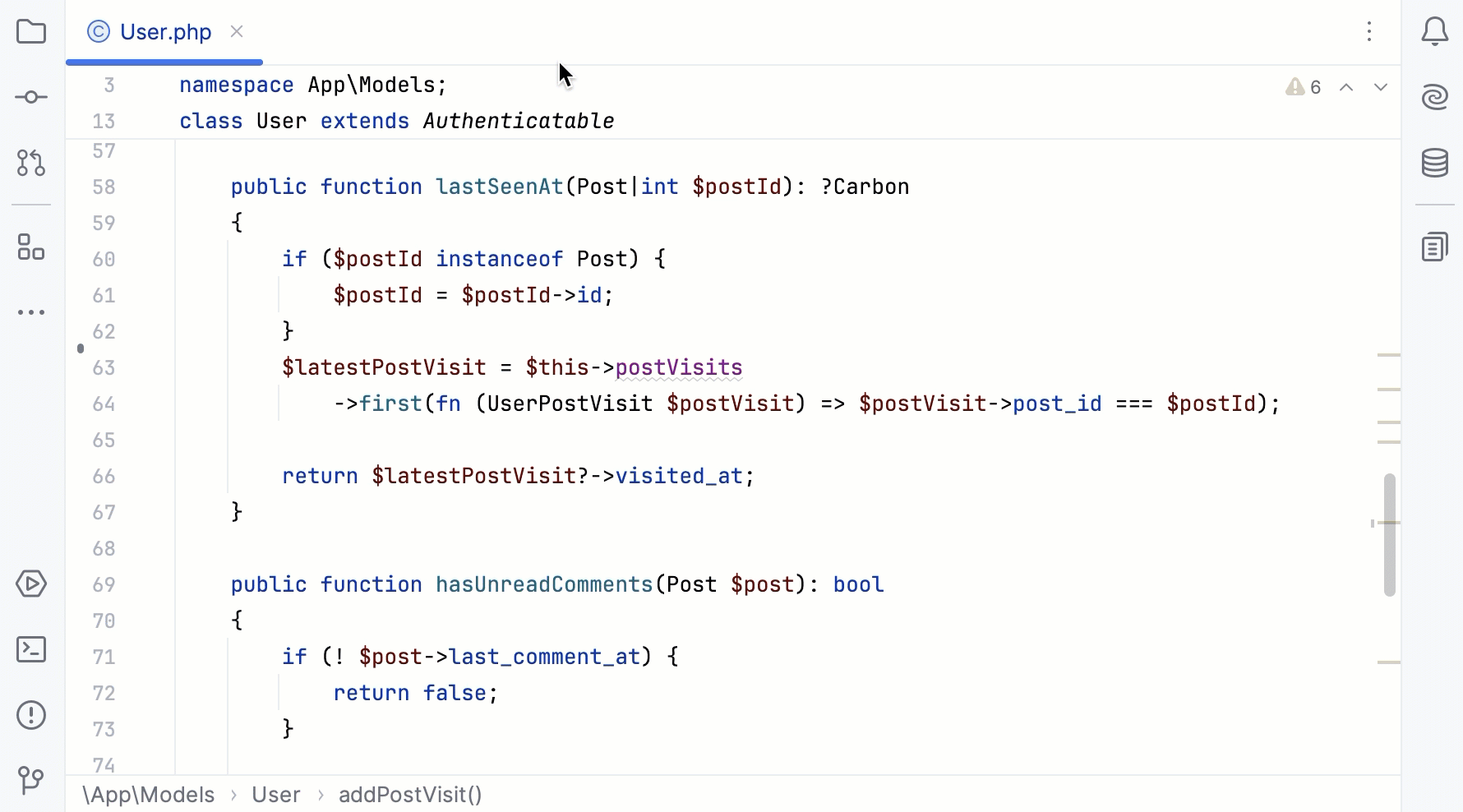 Quick Documentation popup
