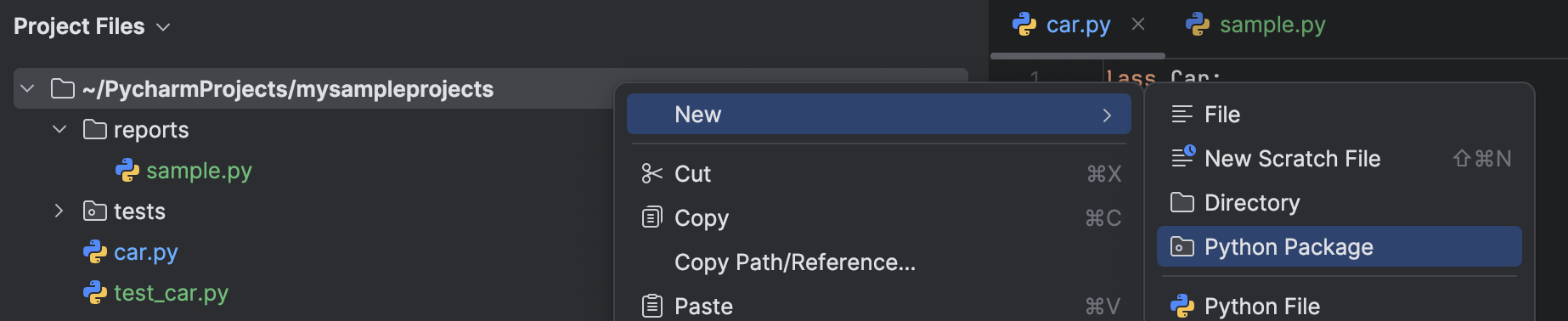 Populate projects | PyCharm Documentation