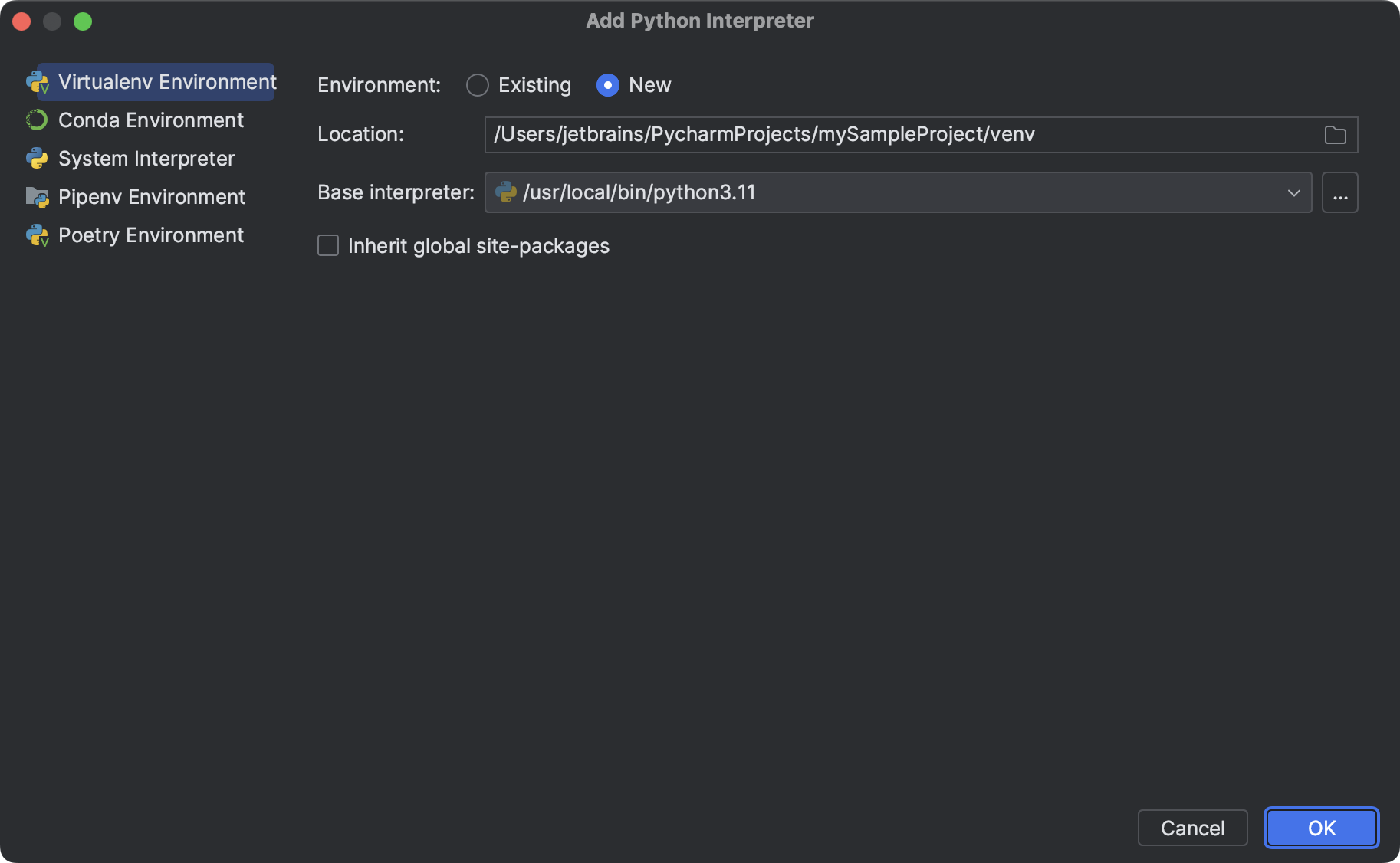 Configure a Python interpreter | PyCharm Documentation