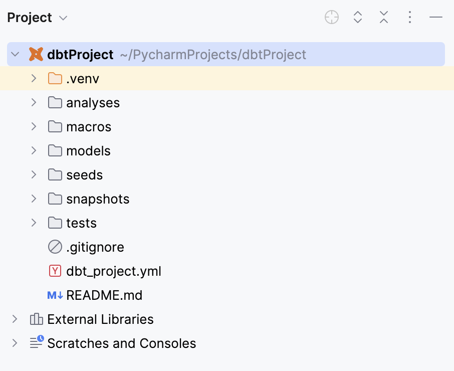 dbt project structure